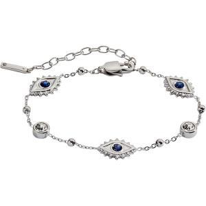 Alex and Ani Evil Eye Chain Inline Bracelets(Stainless Silver)