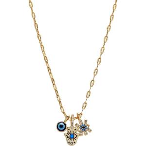 Alex and Ani Evil Eye Charm Necklace(Triple Charm Necklace)