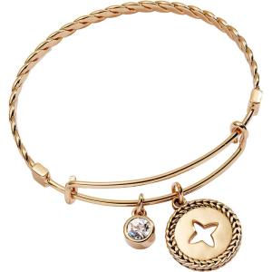 Alex and Ani Signature Textured Bangle(Gold)