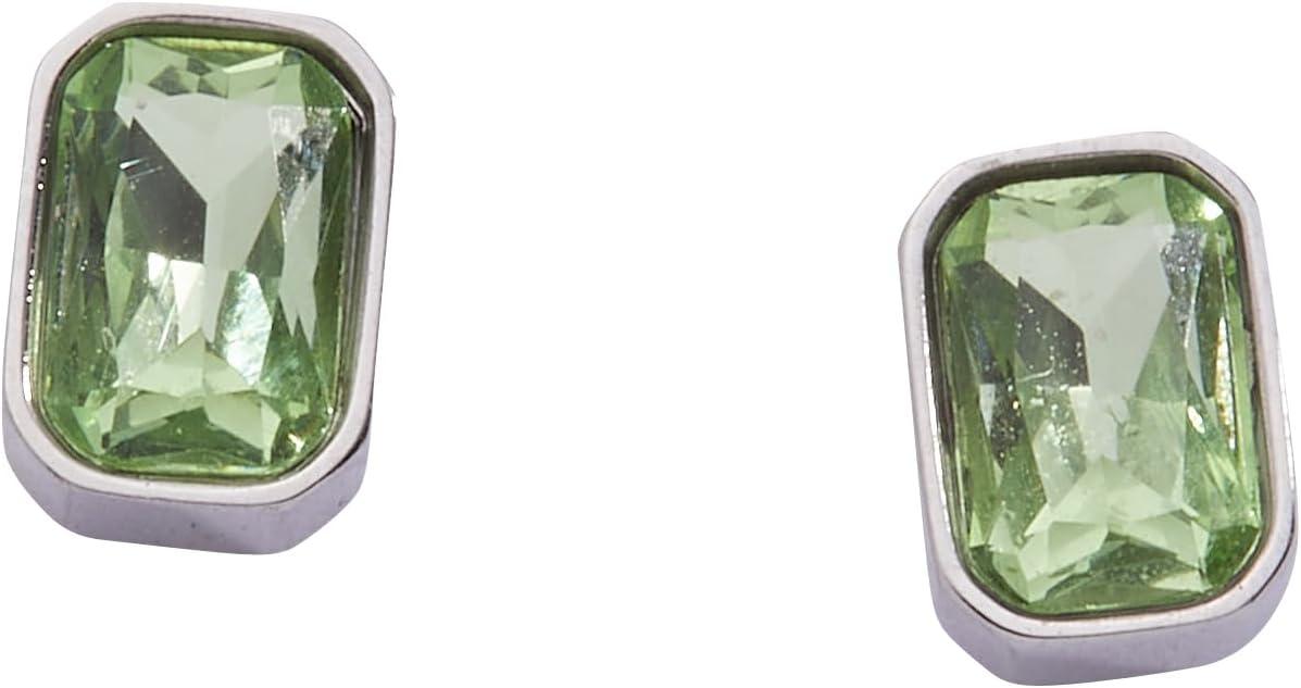 imageAlex and Ani EmeraldCut Birthstone Stud EarringsAugust Stainless Silver