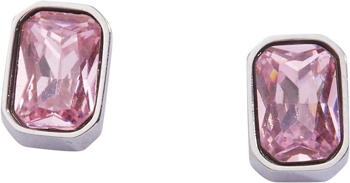 imageAlex and Ani EmeraldCut Birthstone Stud EarringsOctober Stainless Silver