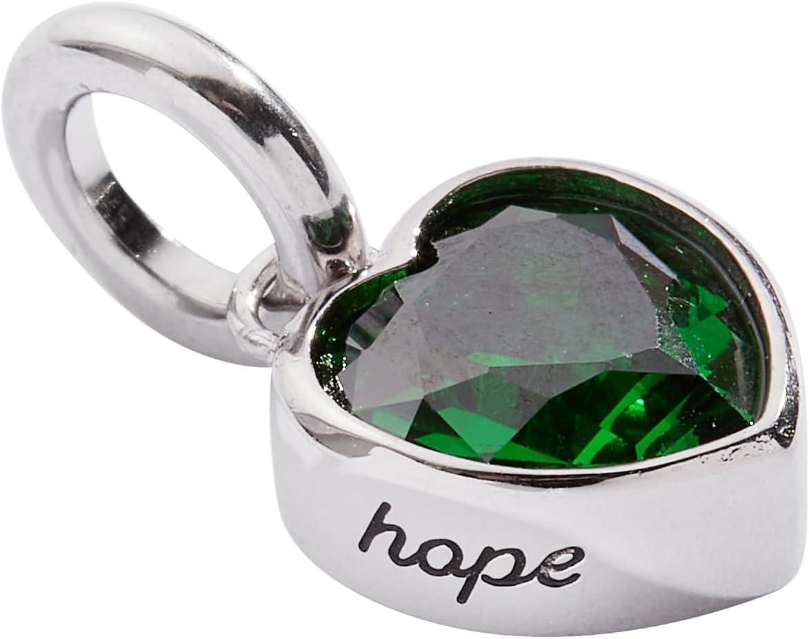 imageAlex and Ani Heart Birthstone CharmsHope