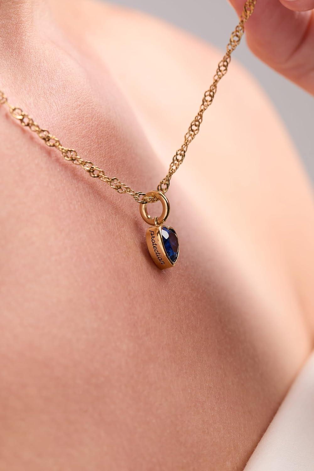 imageAlex and Ani Heart Birthstone CharmsProtection