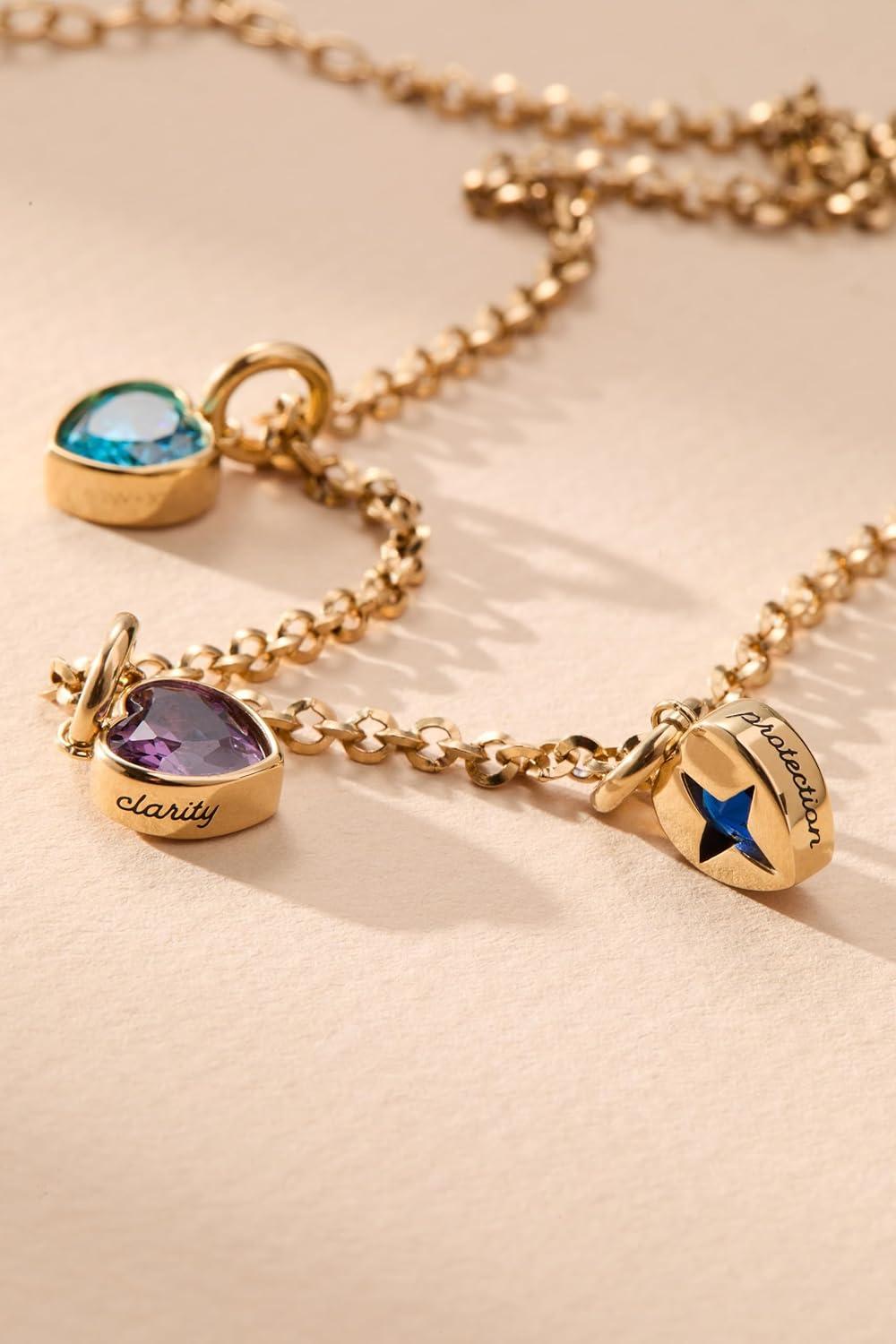 imageAlex and Ani Heart Birthstone CharmsProtection