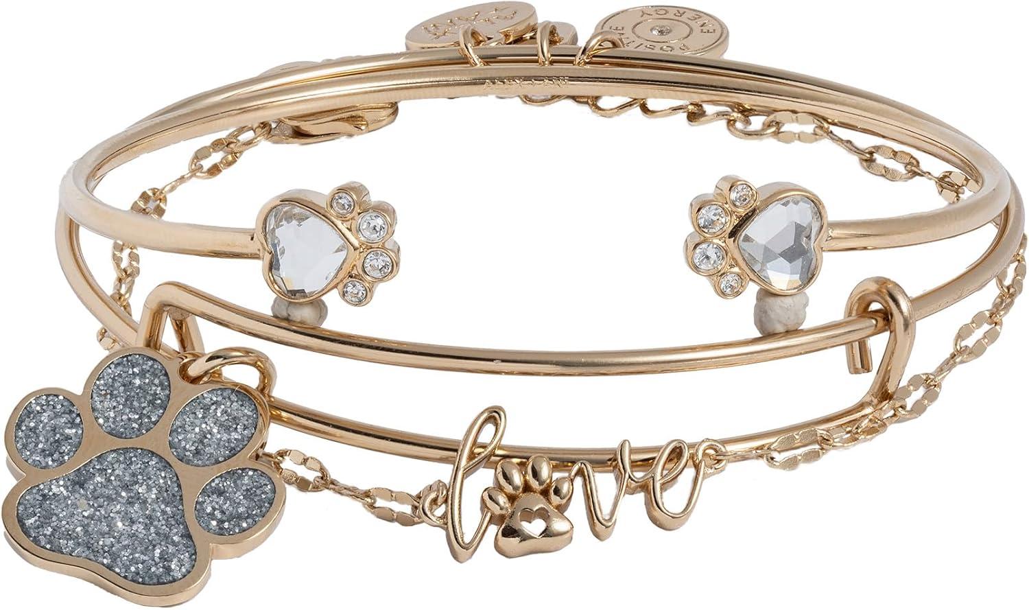 imageAlex and Ani Paws of Love Bracelet Set of 3Gold