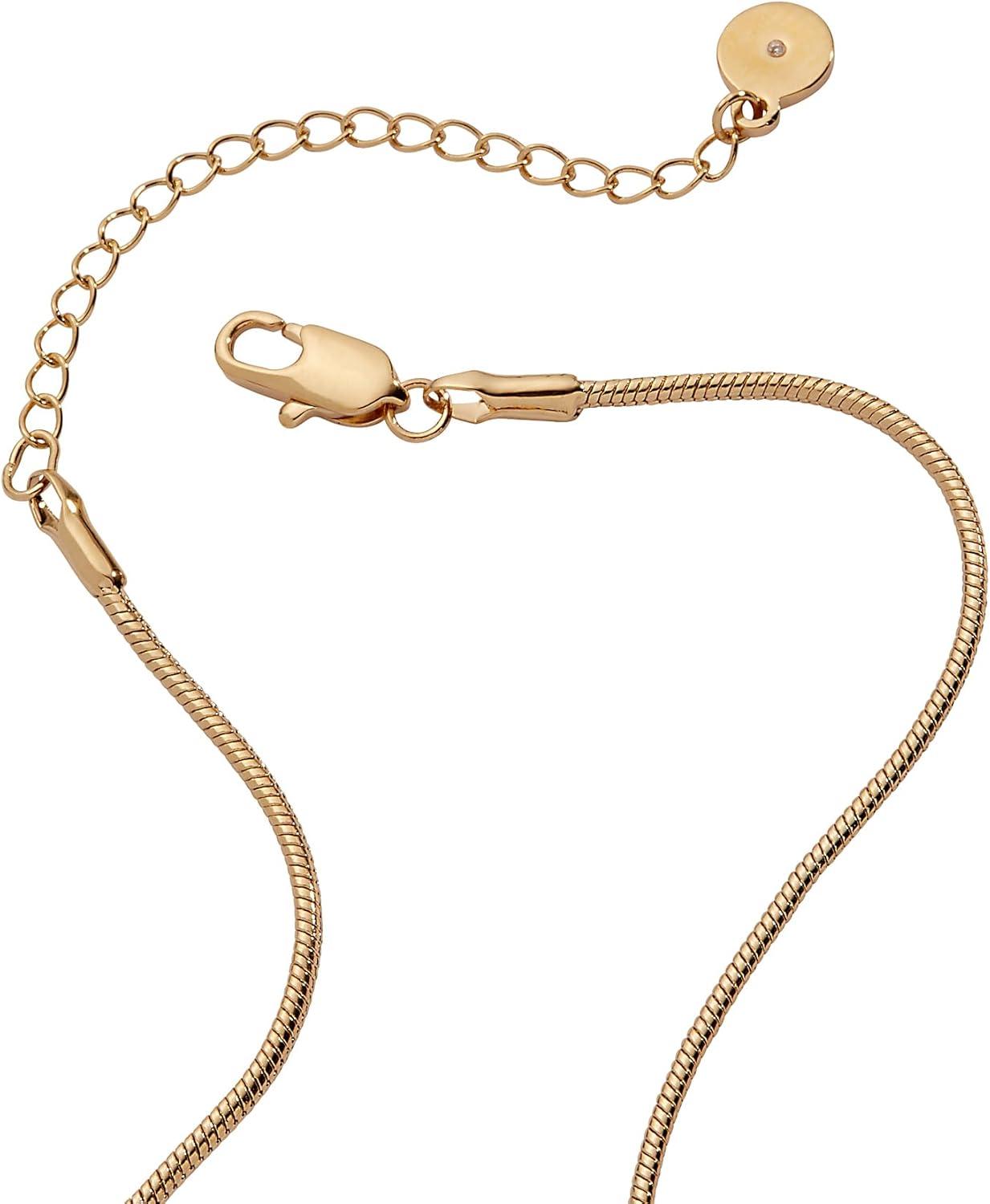 imageAlex and Ani Pearlized Dove Peace Slider Necklace Shiny Gold