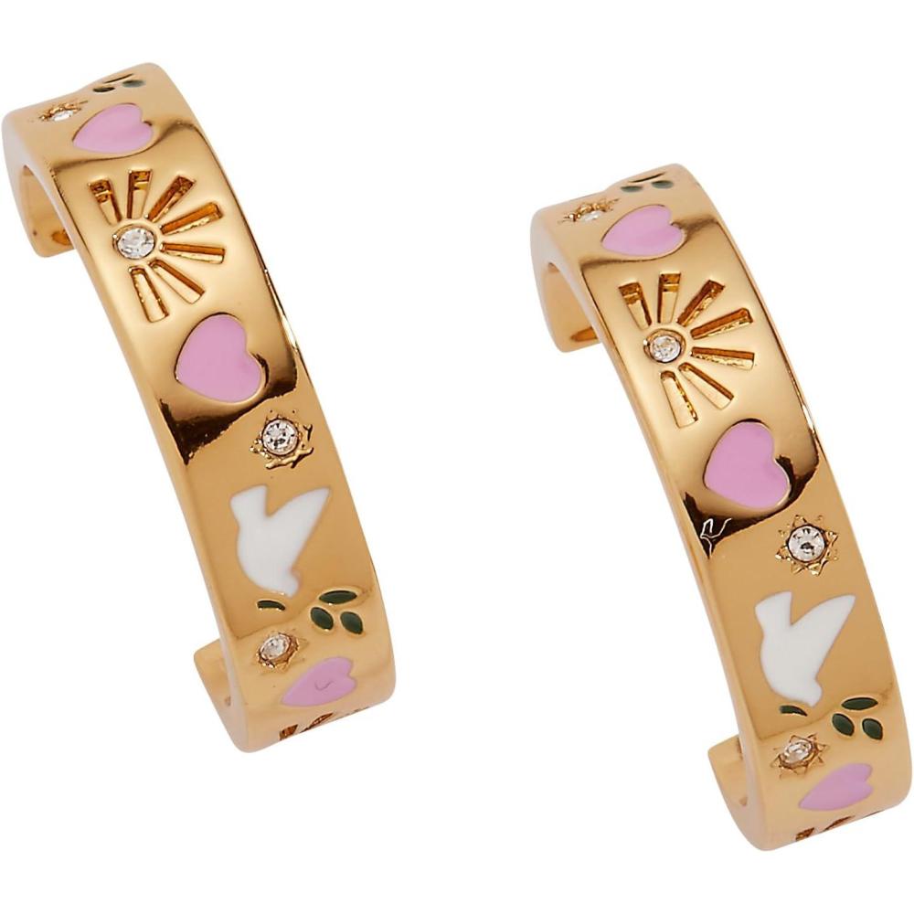 imageAlex and Ani Pray Wait and Trust Hoop Earrings Shiny Gold