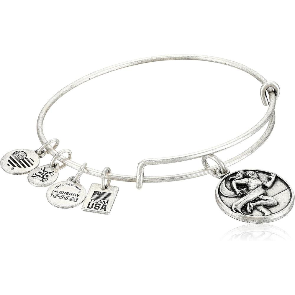 imageAlex and Ani Team USA Track  Field Charm BangleSilver