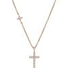 imageAlex and Ani Delicate Pave Cross Pendant Necklace 14k Gold Sterling Silver