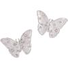 imageAlex and Ani SOM  Glass Butterfly Statement Stud Earring Shiny Silver