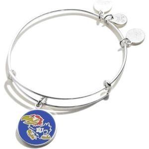 Alex and Ani Collaborations Expandable Bangle for Women, Collegiate Charms, Shiny Finish, 2 to 3.5 in(University of Kansas)