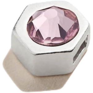 Alex and Ani PC20CH47S,Create Your Own, Swarovski Color Code Light Amethyst Charm,Sterling Silver,Purple, Slider Charms