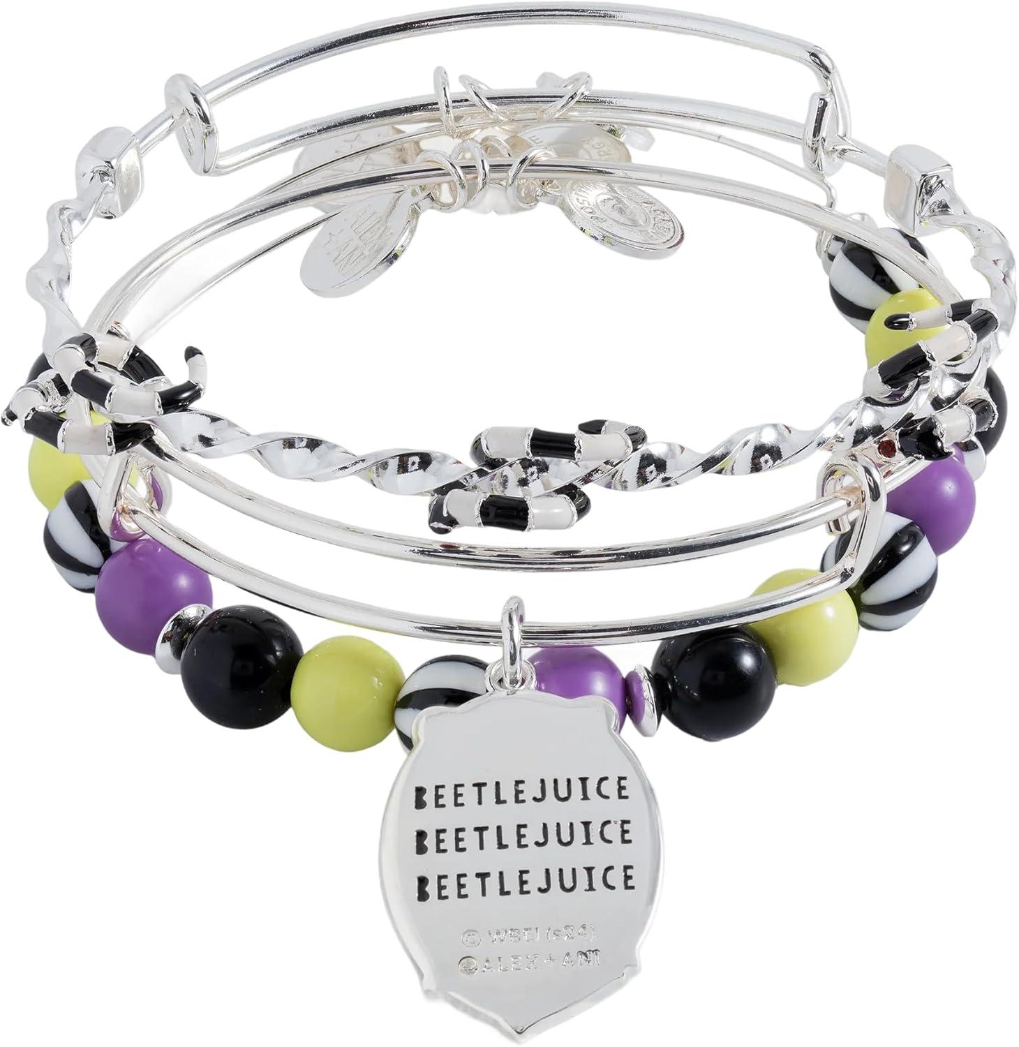 imageAlex and Ani BEETLEJUICE Handbook for the Recently Deceased Pendant NecklaceSet of 3 bangles