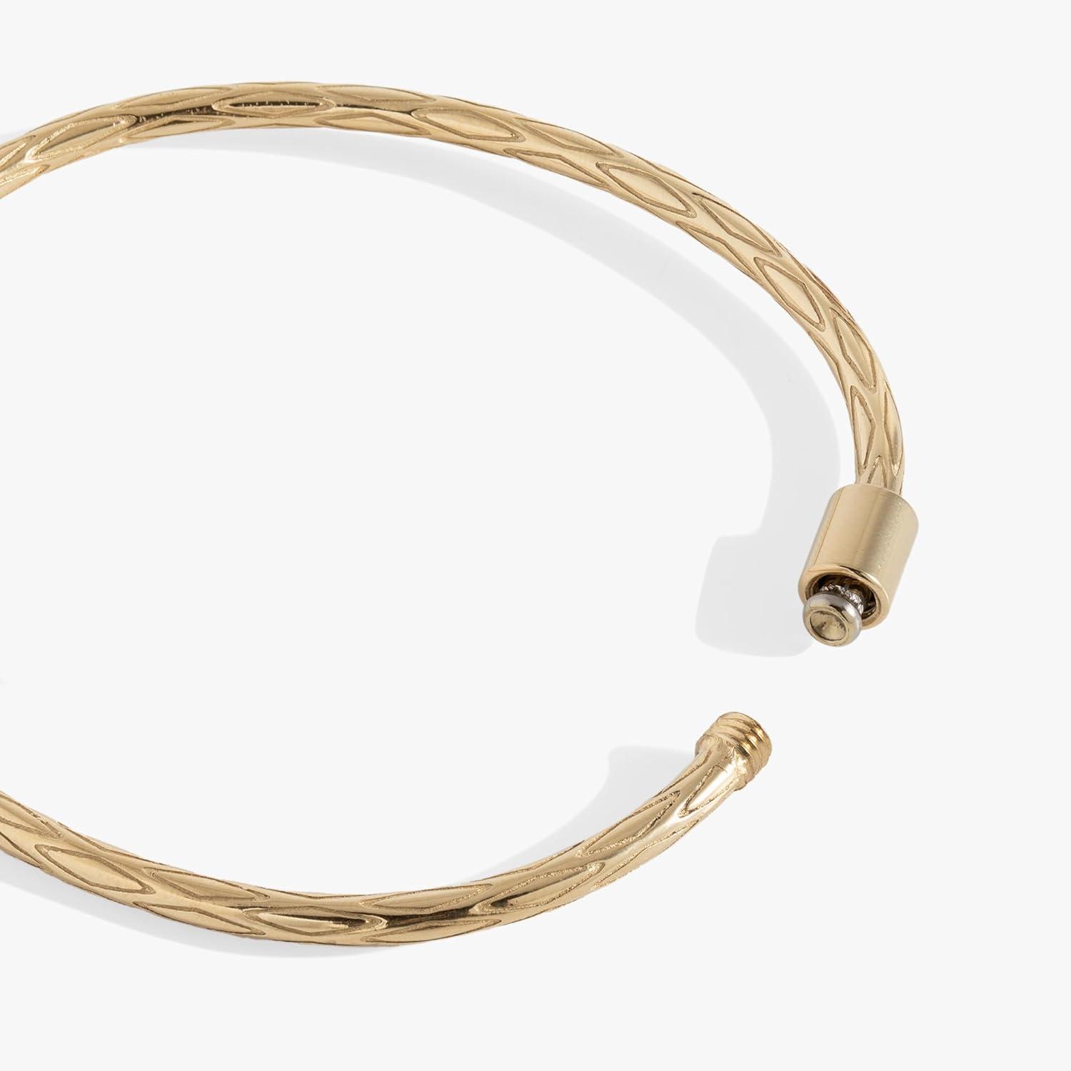 imageAlex and Ani Interchangeable Diamond Texture Hinge BaseStainless Gold