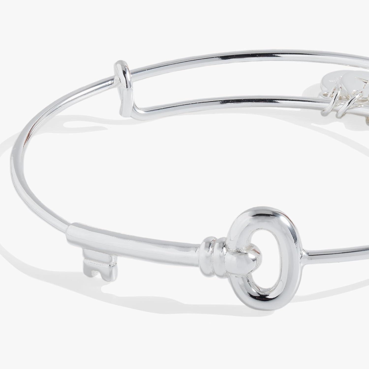 imageAlex and Ani Key Inline Banglesilver