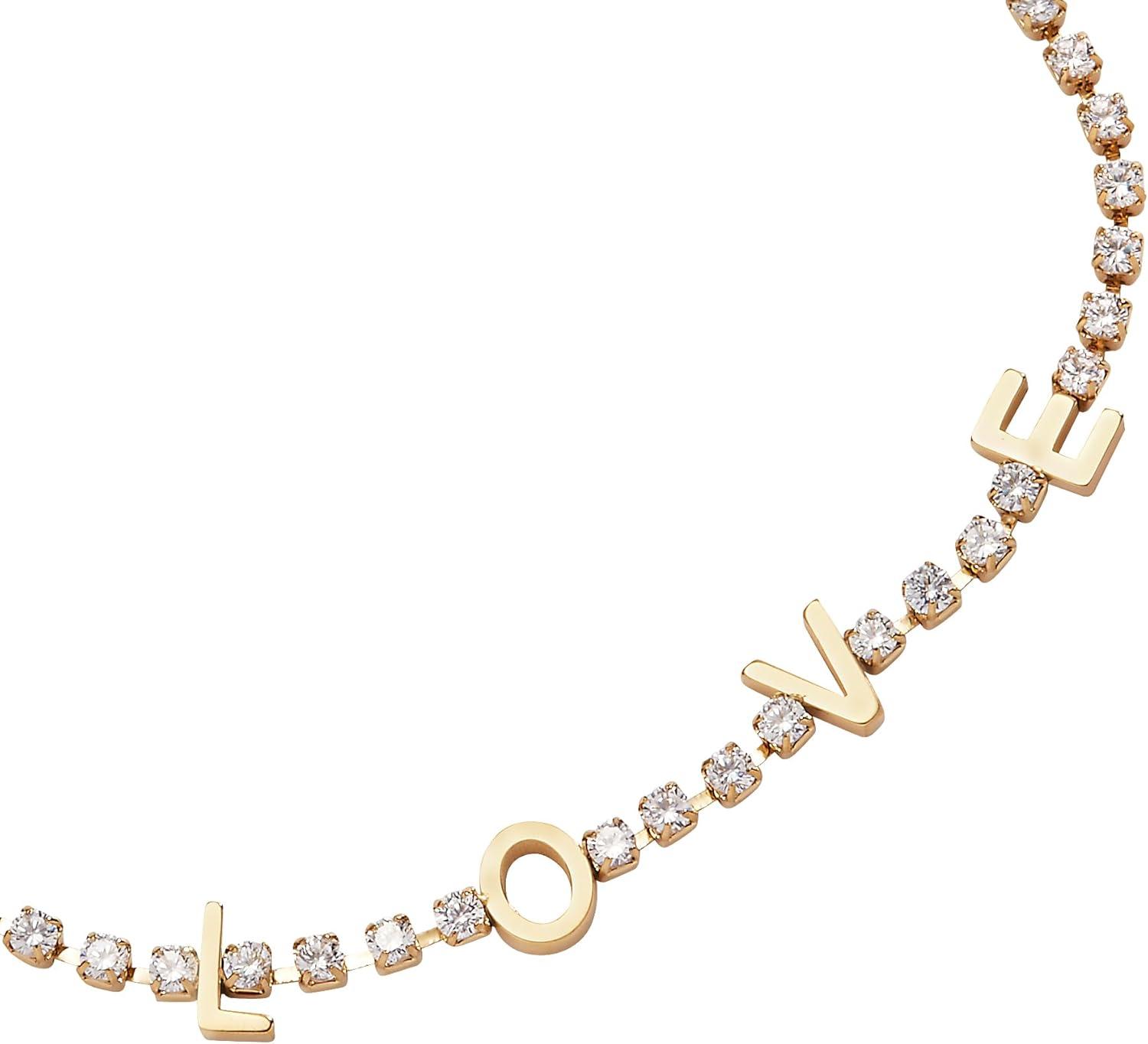 imageAlex and Ani Love Crystal Tennis BraceletStainless Gold