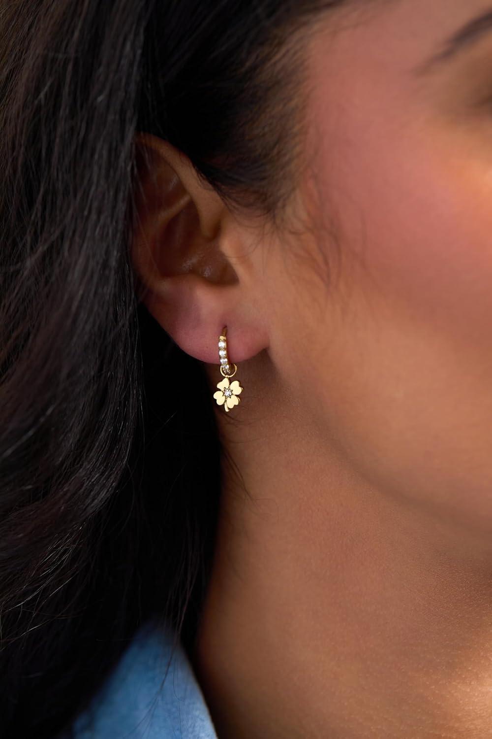 imageAlex and Ani Love and Luck Earring SetsMix Match Charm Earring Set of 4 Stainless Gold