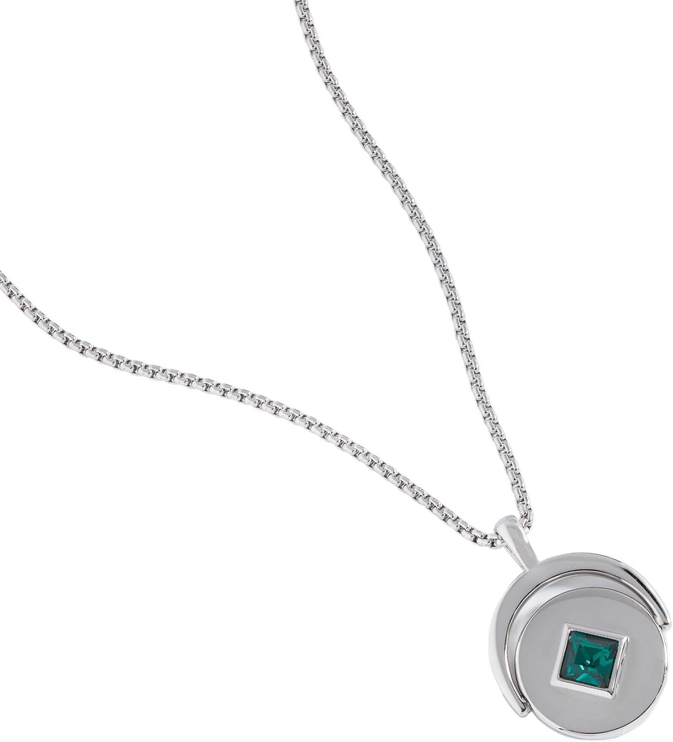 imageAlex and Ani September Birthstone and Flower Flip Charm NecklaceStainless Silver