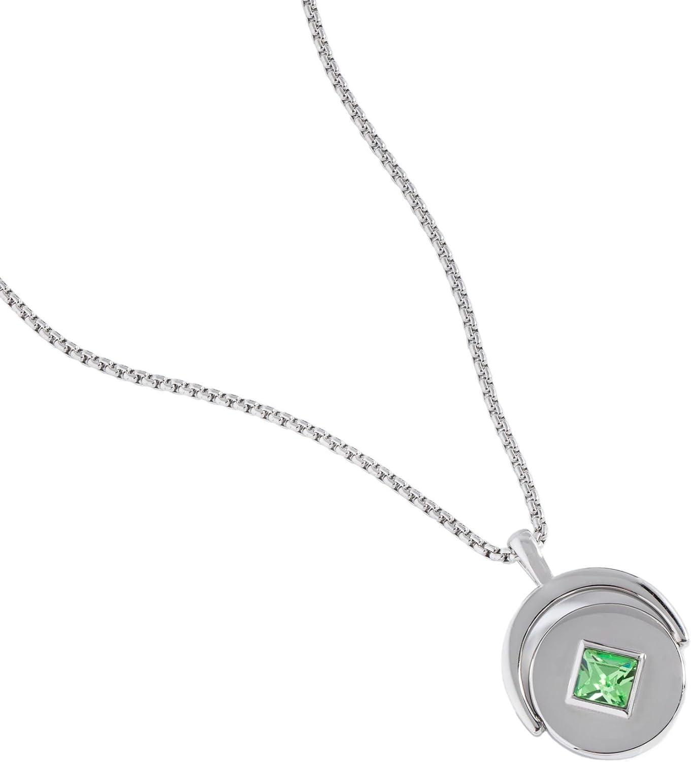 imageAlex and Ani September Birthstone and Flower Flip Charm NecklaceStainless Silver