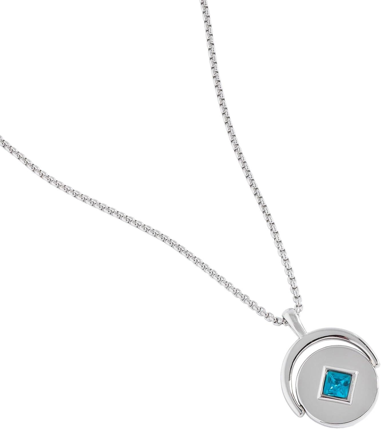 imageAlex and Ani September Birthstone and Flower Flip Charm NecklaceStainless Silver