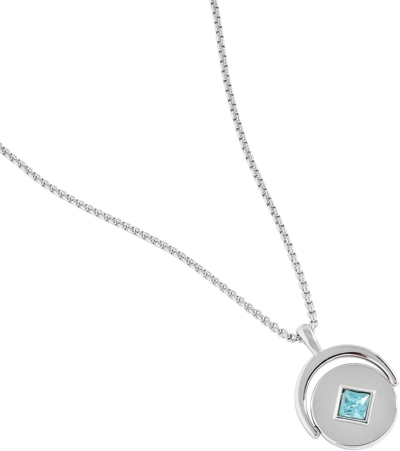 imageAlex and Ani September Birthstone and Flower Flip Charm NecklaceStainless Silver