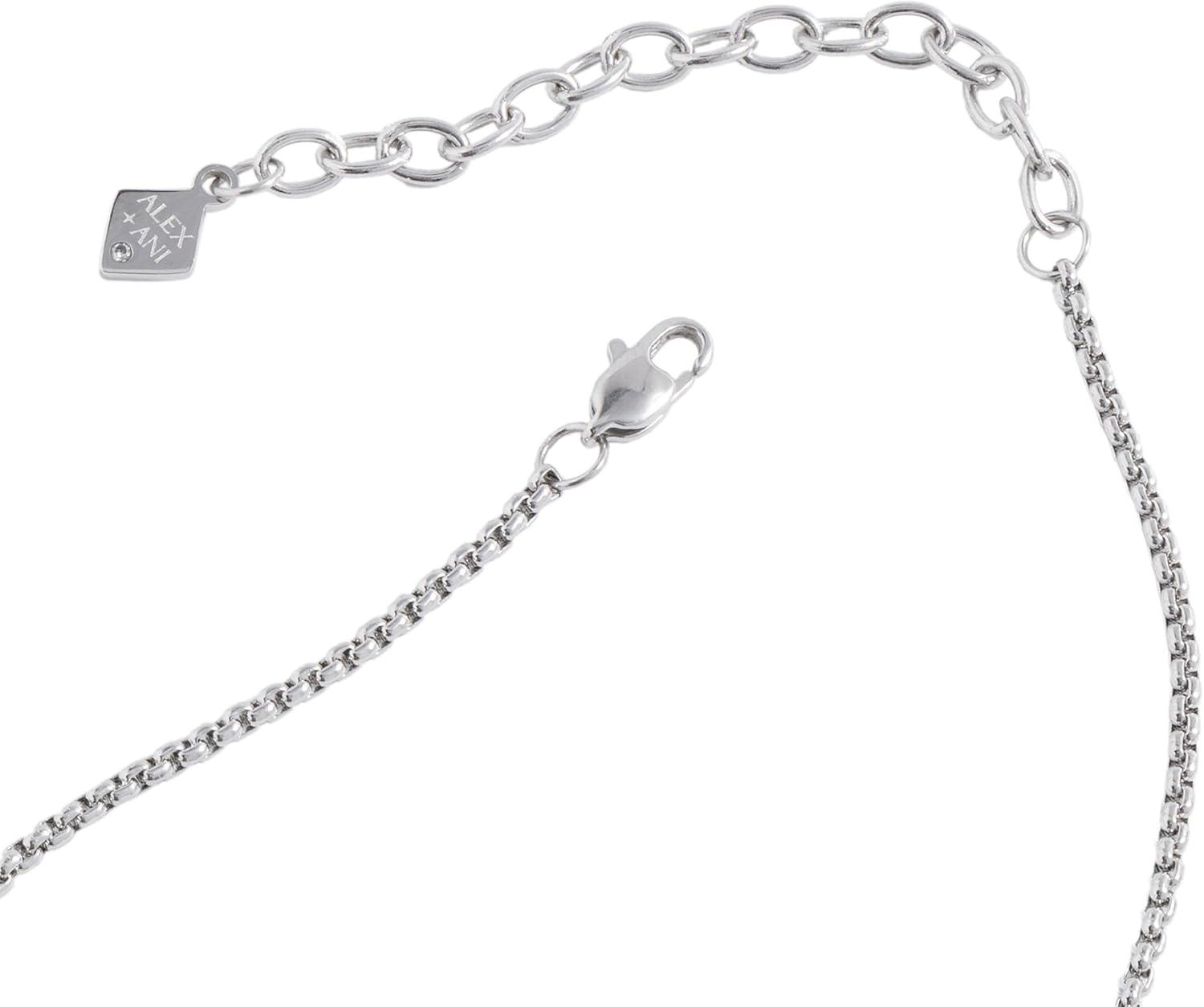 imageAlex and Ani September Birthstone and Flower Flip Charm NecklaceStainless Silver