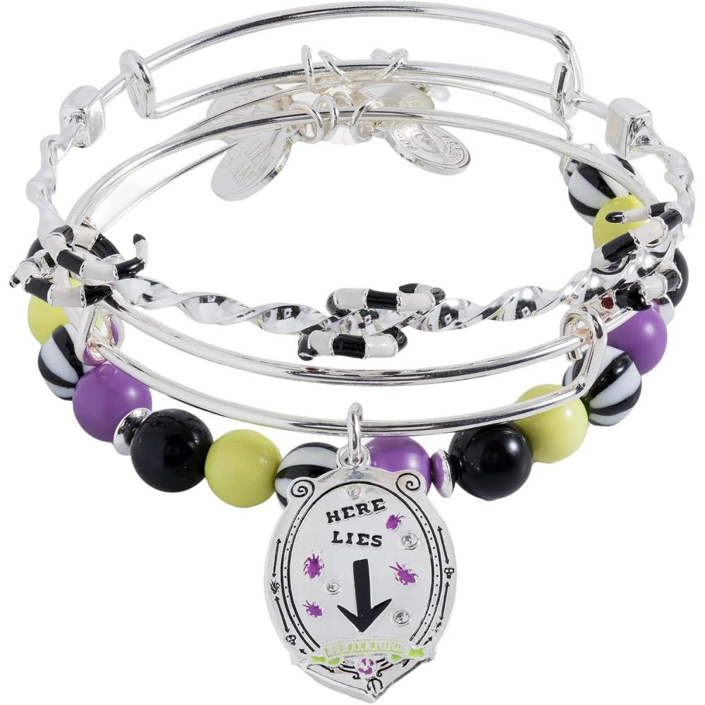 imageAlex and Ani BEETLEJUICE Handbook for the Recently Deceased Pendant NecklaceSet of 3 bangles