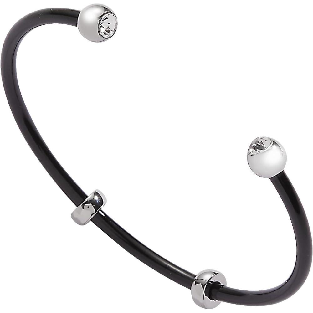 imageAlex and Ani Bezel Stone Enamel CuffBlack