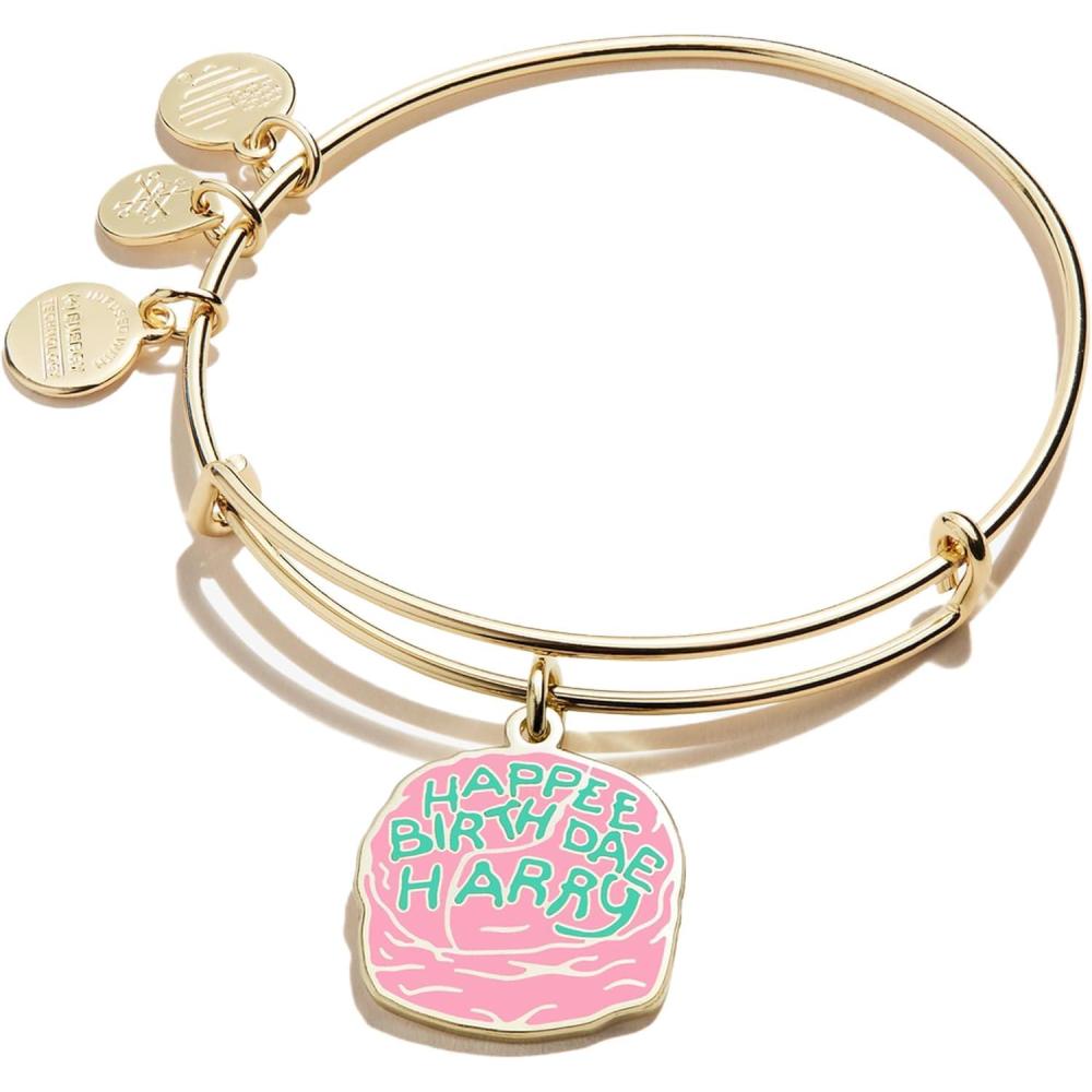 imageAlex and Ani Harry Potter Celebrate Cake Charm BangleShiny Gold