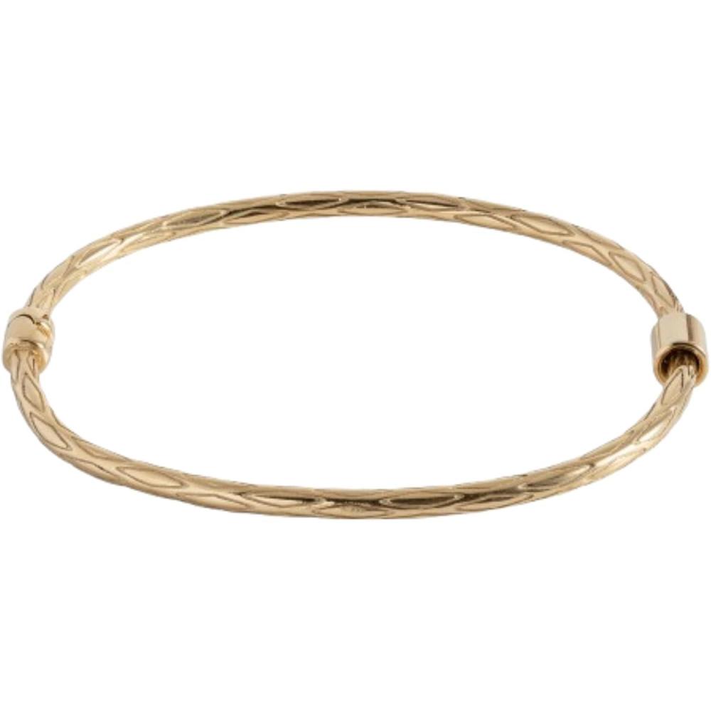 imageAlex and Ani Interchangeable Diamond Texture Hinge BaseStainless Gold