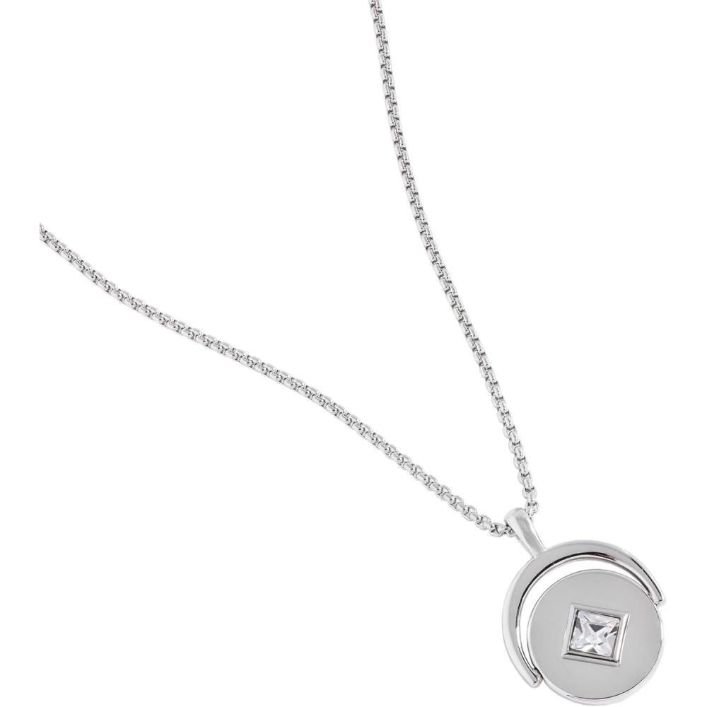 imageAlex and Ani September Birthstone and Flower Flip Charm NecklaceStainless Silver
