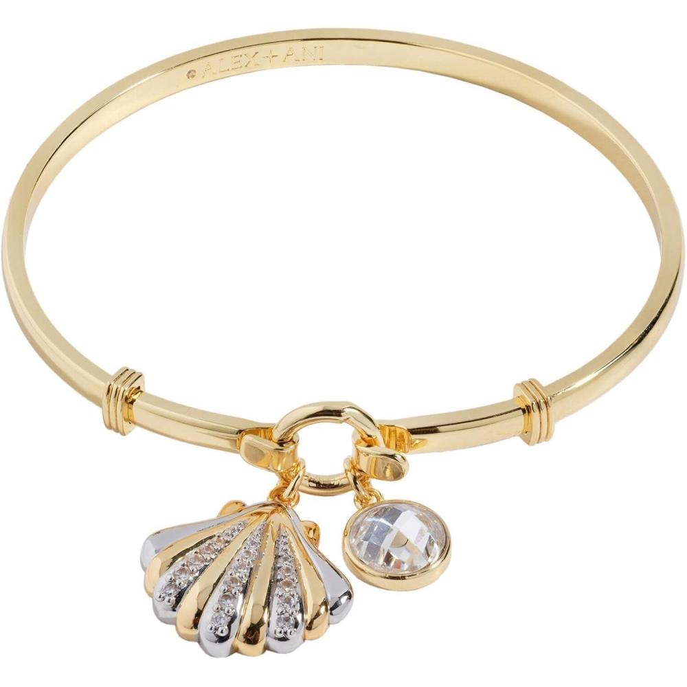 imageAlex and Ani Shell Motif Beaded Charm BangleTension Bangle