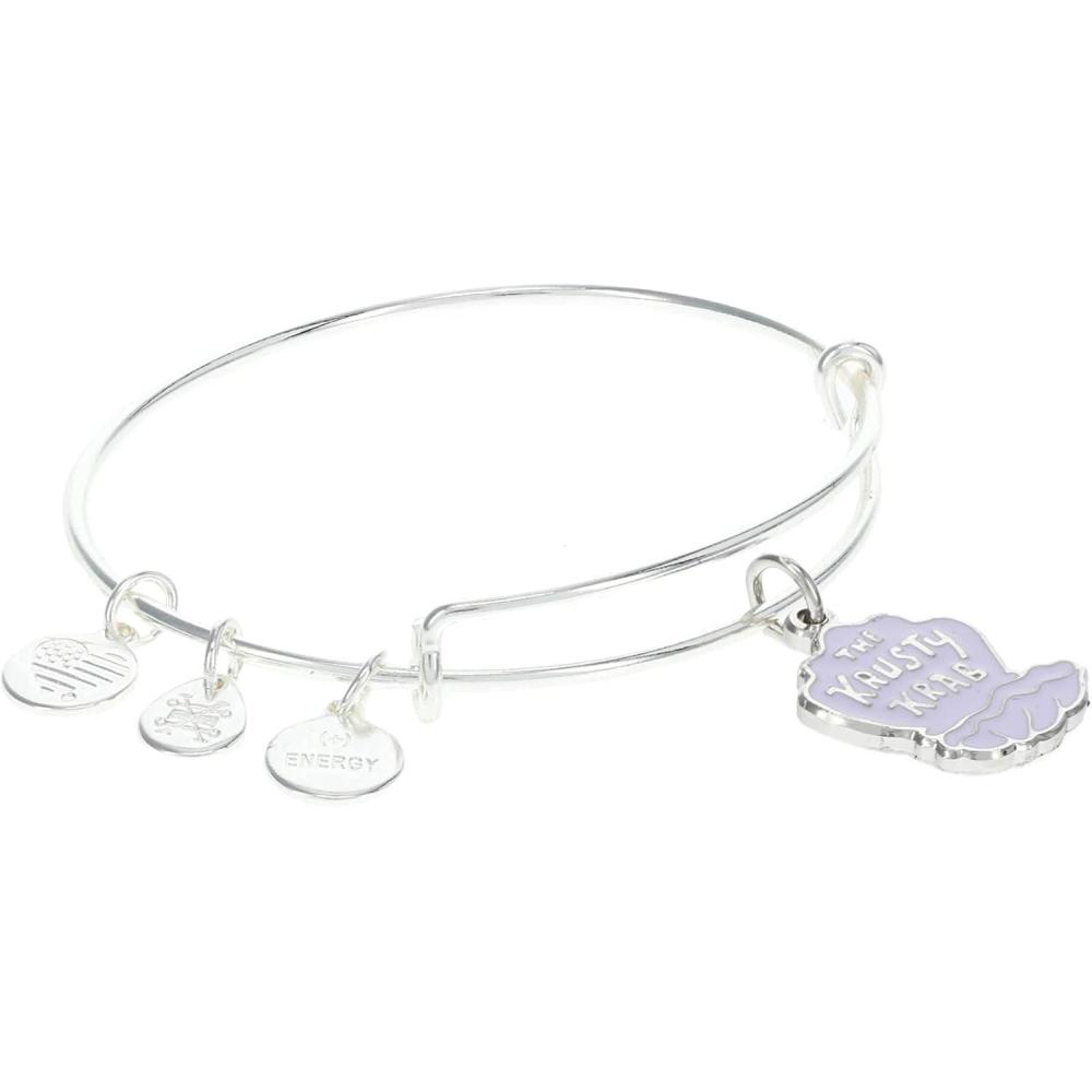 imageAlex and Ani SpongeBob The Krusty Krab Bracelet Shiny Silver One Size