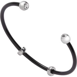 Alex and Ani Bezel Stone Enamel Cuff(Black)
