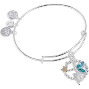 Alex and Ani Bird’s Nest Charm Bangle(Shiny Silver)