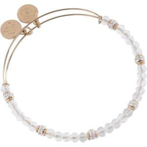 Alex and Ani Blue Crystal Beaded Bangle(Two Toned)