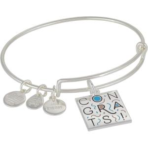 Alex and Ani Celebrate Congratulations Expandable Wire Bangle(Silver)