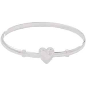 Alex and Ani Heart Clip Bangle Bracelet(Silver)