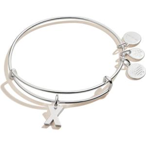 Alex and Ani Initial X III Bangle Bracelet(Shiny Silver)