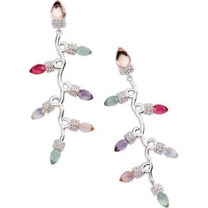 Alex and Ani Light Bulb Earrings(Silver Muted)