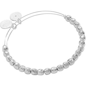 Alex and Ani Nugget Beaded Bangle Accent(Shiny Silver)