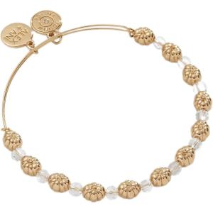 Alex and Ani Pumpkin + Crystal Beaded Bangle