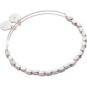 Alex and Ani Rectangular Beaded Bangle(Silver)