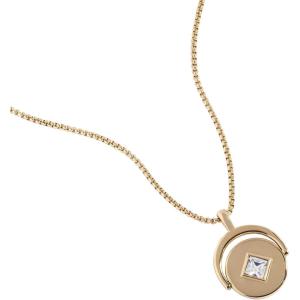 Alex and Ani September Birthstone and Flower Flip Charm Necklace(Stainless Gold)