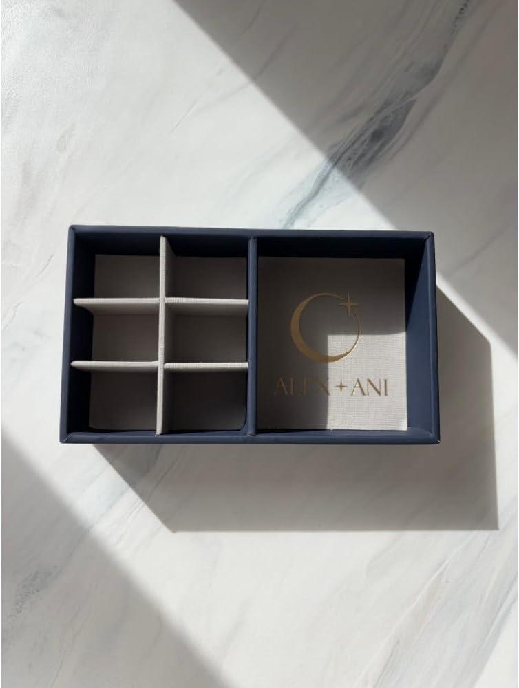 imageAlex and Ani Jewelry Storage TrayBlue Jewelry Size 325 inches by 65 inches