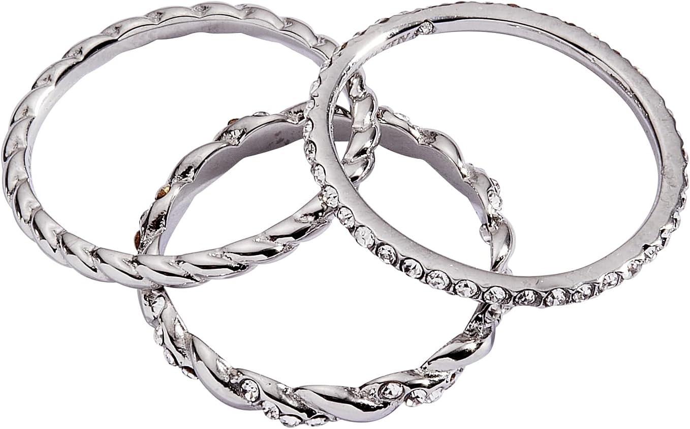 imageAlex and Ani Rope Stacking Ring Set of 3Stainless Silver
