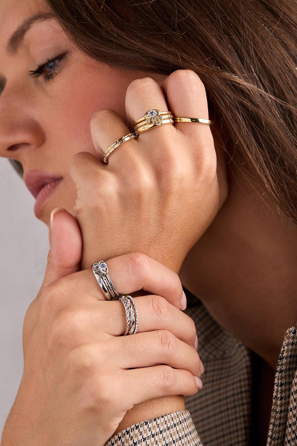 imageAlex and Ani Rope Stacking Ring Set of 3Stainless Silver