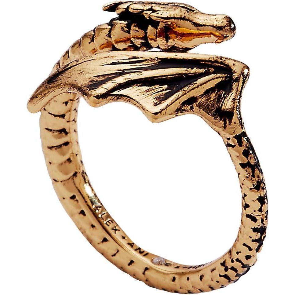 imageAlex and Ani HOUSE OF THE DRAGON Syrax Bypass Ring Sculptural Dragon Design Inspired Jewelry NickelFree Bold Luxury Statement for Women Antique GoldSyrax Bypass Ring Antique Gold