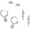 Alex and Ani Cloud Earring Set of 3