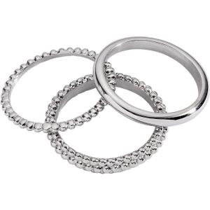 Alex and Ani Ball Stacking Ring Set of 3(Stainless Silver)